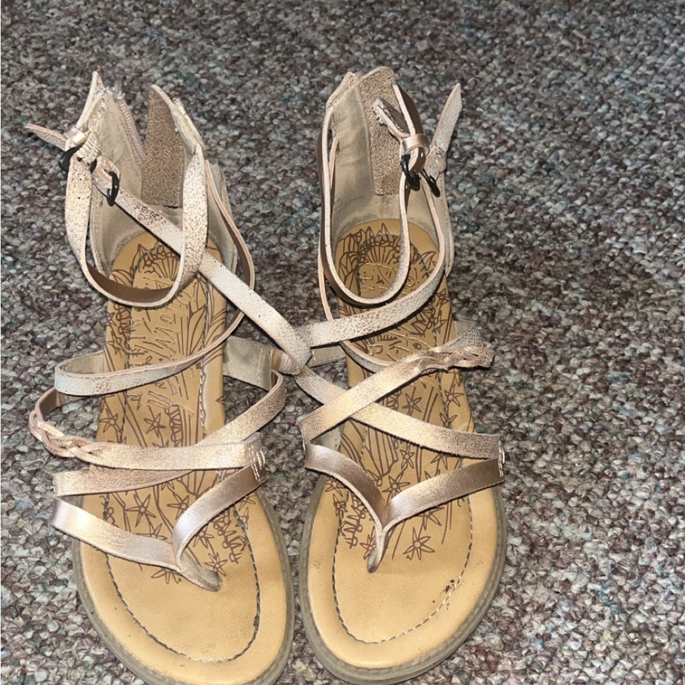 Girl's Strappy Sandals - Tan